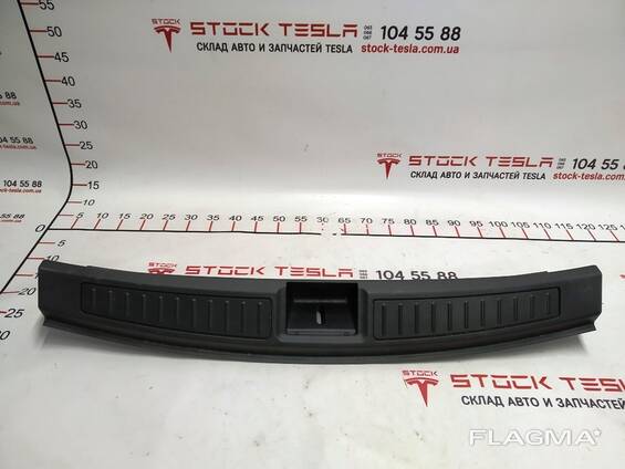 2Накладка декоративная под руль PVC BLACK Tesla model X S REST 1002405-15-G