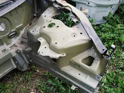 Четверть передняя левая стакан в сборе с лонжероном, полкой крыла и кронш. крыла Tesla mod