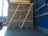 Dry split firewood from oak and birch - photo 7