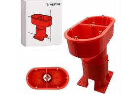 Электромонтажная коробка для фасада, регулируемая, для утеп фасада Коробка установочная