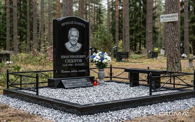 ANUBIS EESTI Изготовление гранитных памятников и оград в Нарве с установкой