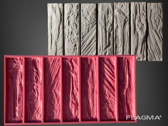 Silicone mould for decorative stone creating ( "WOODEN STONE")