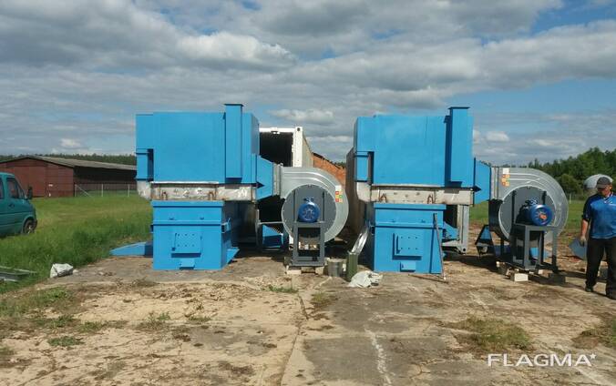 Оборудование для сушки дров на базе морских 40футовых контейнерах.