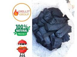 Уголь древесный с твердых пород.