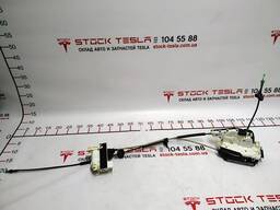 Замок двери передней левой в сборе с механизмом дотяжки Tesla model X 1126199-00-B